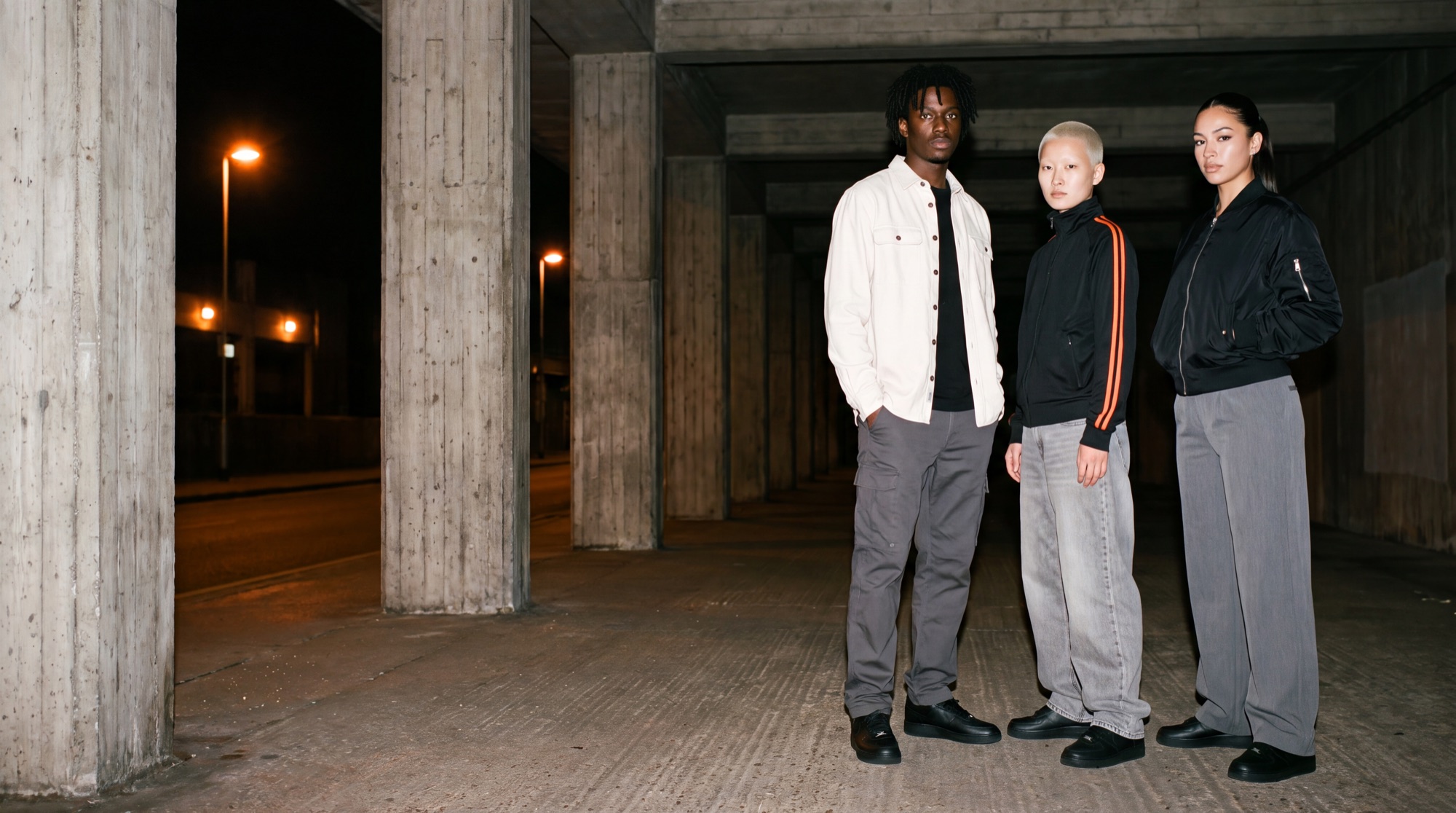 Sodium preset streetwear campaign at night