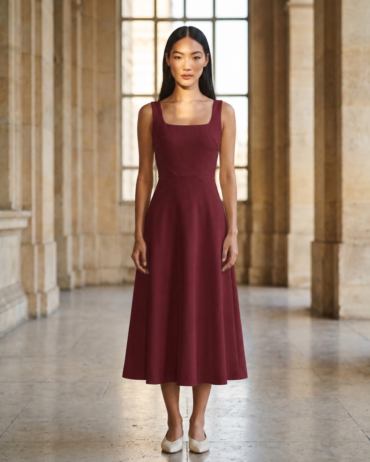 Bordeaux Margot dress product image used by the variant media system