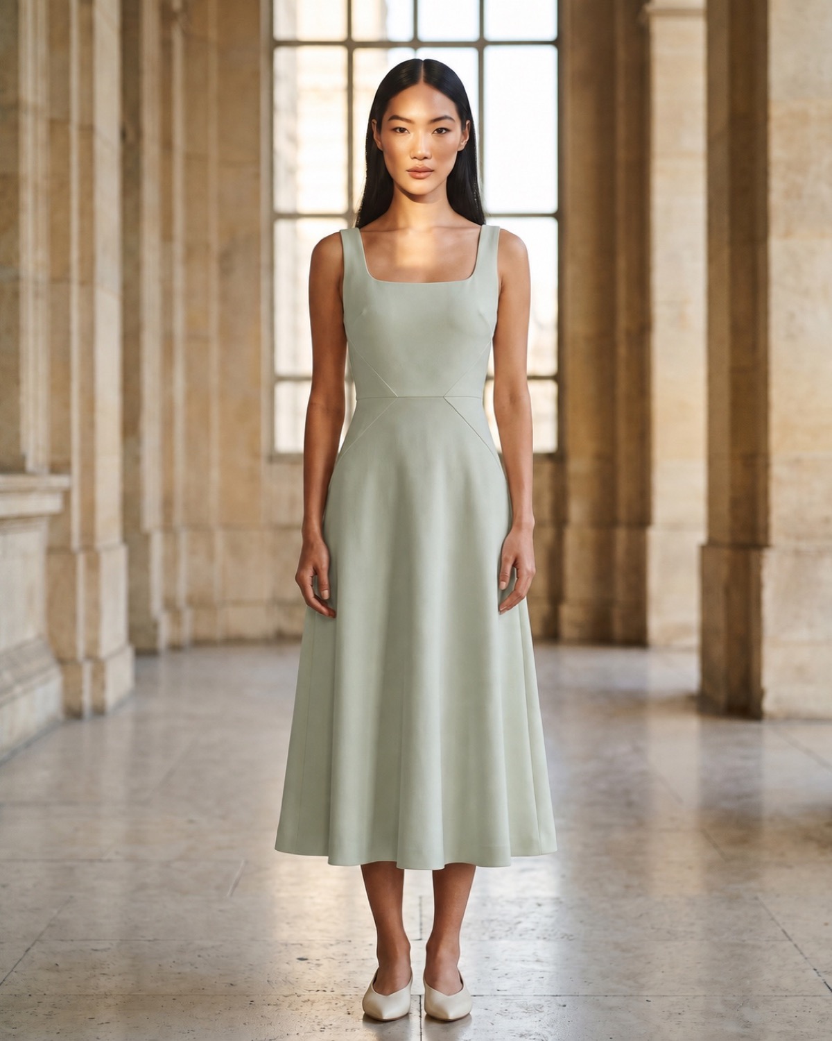 Sage Margot dress product image used by the variant media system